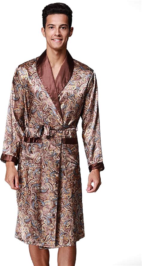Mens Robe Plush Robes for Men Warm Soft Fleece Bathrobe Calf Length Shawl Collar Short House Robes with Pockets. . Mens robe amazon